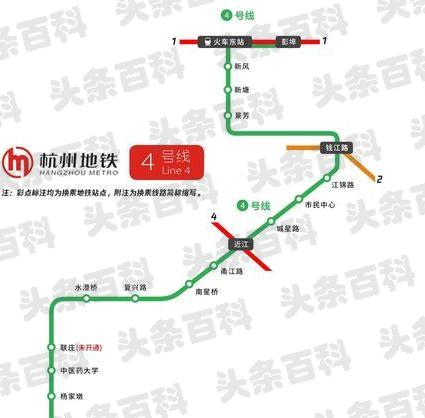 杭州地铁4号线线路图(南京地铁3号线线路图)